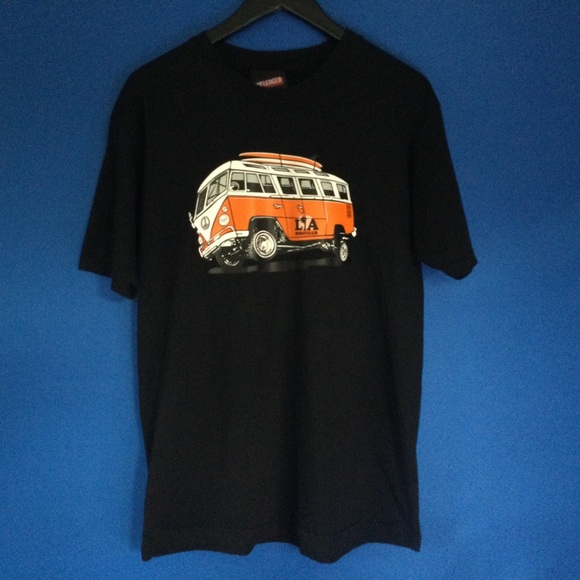 Unfledged Large Volkswagen Bus Van Cotton T-shirt - Picture 3 of 9